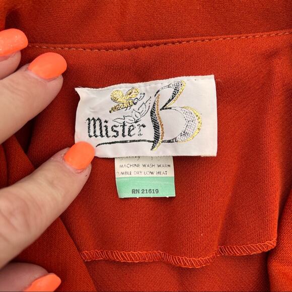 Vintage 70s Mister B double knit polyester leisure suit - Picture 3 of 12